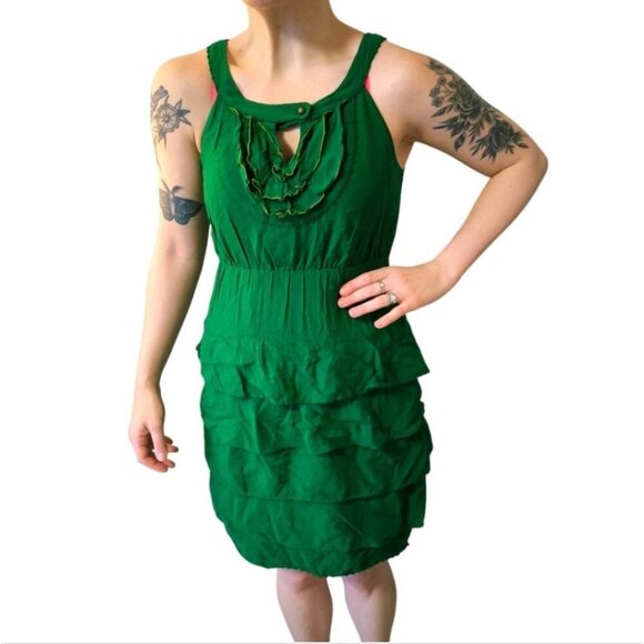 Anthropologie Maeve 💚 Ruffle Coquette Dress - Picture 2 of 4